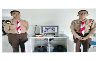 Pelajar MAN IC Bangka Tengah Ciptakan Robot Pemilah Sampah