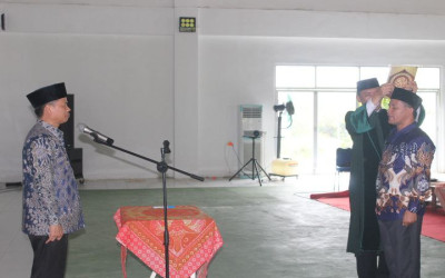 Direktur GTK Madrasah Kemenag RI Lantik Kepala MAN IC Bangka Tengah